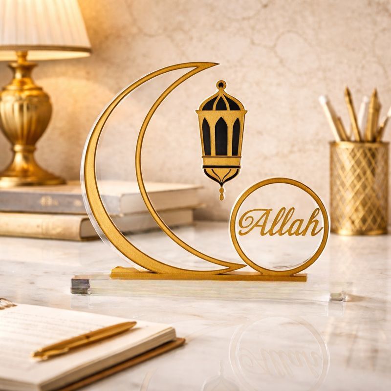 RAMAZAN GÖRSEL "Ahşap" (ŞEFFAF + PLEKSİ = 300₺)